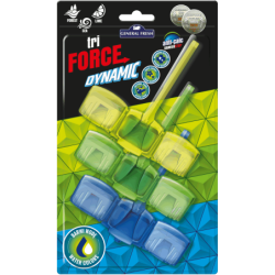 TRZY PAK Zawieszka barwiąca wodę w WC Tri-FORCE DYNAMIC General Fresh