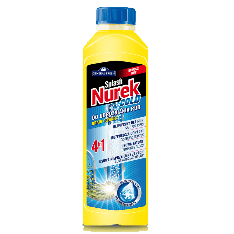 Nurek środek do udrażniania rur na zimno SPLASH 400g General Fresh