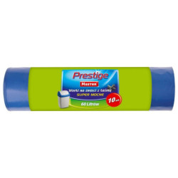 Worki na śmieci z taśmą 60 litrów 10szt. LDPE MASTER PRESTIGE S144 Mocne