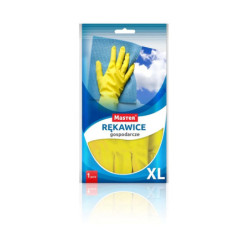 Rękawice gospodarcze gumowe żółte rozm.XL MASTER S439