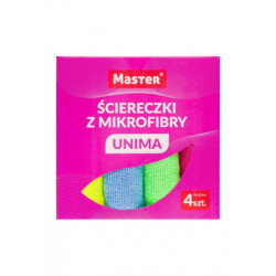 MASTER Ścierki z mikrofibry UNIMA 30x30 cm 4 szt.