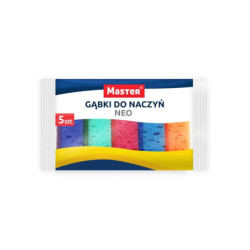 MASTER Gąbka kuchenna do mycia naczyń NEO 5 sztuk S060