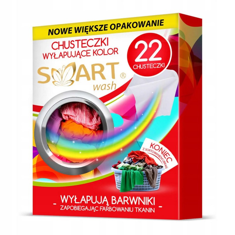 SMART WASH Chusteczki wyłapujące kolor