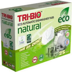 TRI-BIO, Ekologiczne Tabletki do Zmywarki All in One, 25 szt.