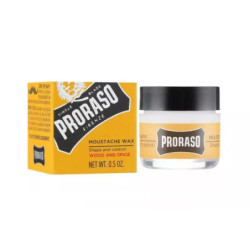 PRORASO Wosk do wąsów, Wood & Spice 15 ml