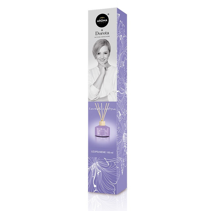AROMA Home&Dorota REFILL Patyczków Zapachowych LAWENDA Z CYTRYNĄ