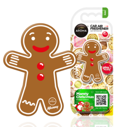 AROMA CAR MANNY - COOKIE CIASTKO - Gingerbread Odświeżacz do samochodu