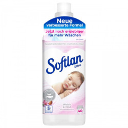 SOFTLAN Płyn do płukania biały MLEKO MIGDAŁOWE 1L