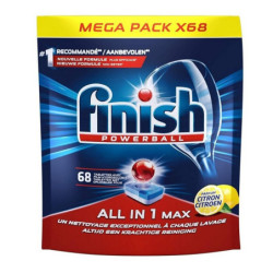 FINISH POWERBALL Tabletki do zmywarki ALL IN ONE MAX 68szt