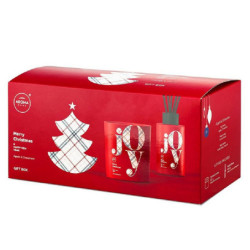 JABŁKO & CYNAMON Zestaw Patyczki + świeca JOY AROMA Home