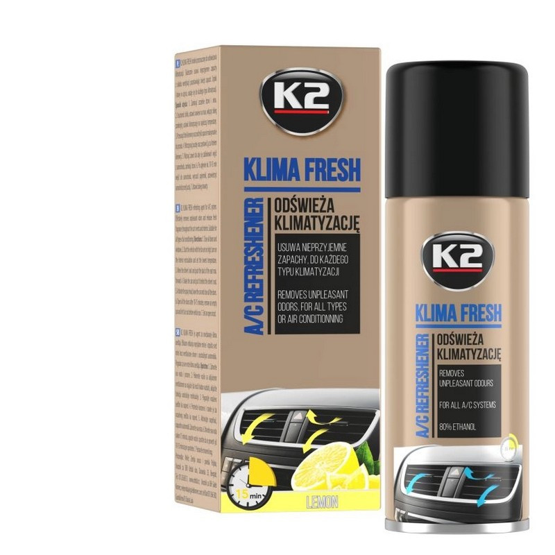 K2 Klima fresh odświeża klimatyzację CYTRYNA