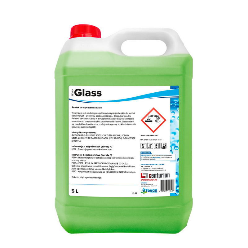 Tevan GLASS 5L - koncentrat do mycia okien