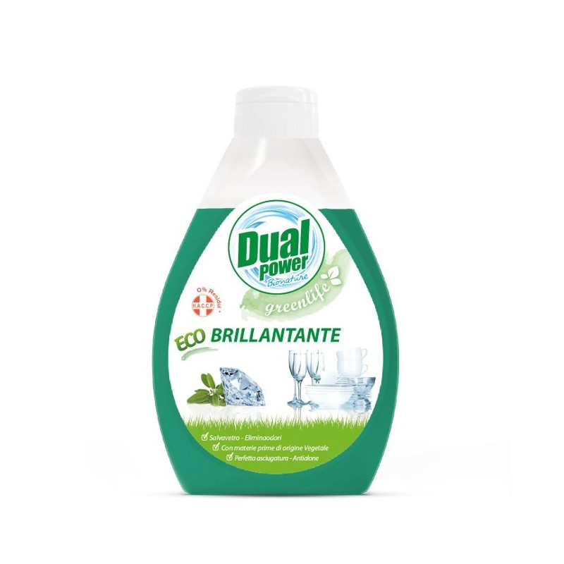 DUAL POWER ECO Nabłyszczacz do zmywarki GREENLIFE,