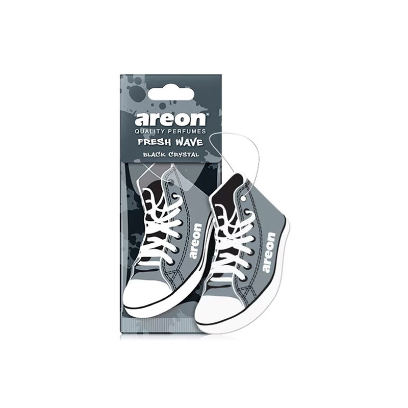 BLACK CRYSTAL zawieszka zapachowa do samochodu AREON Sneakers TRAMPEK celuloza