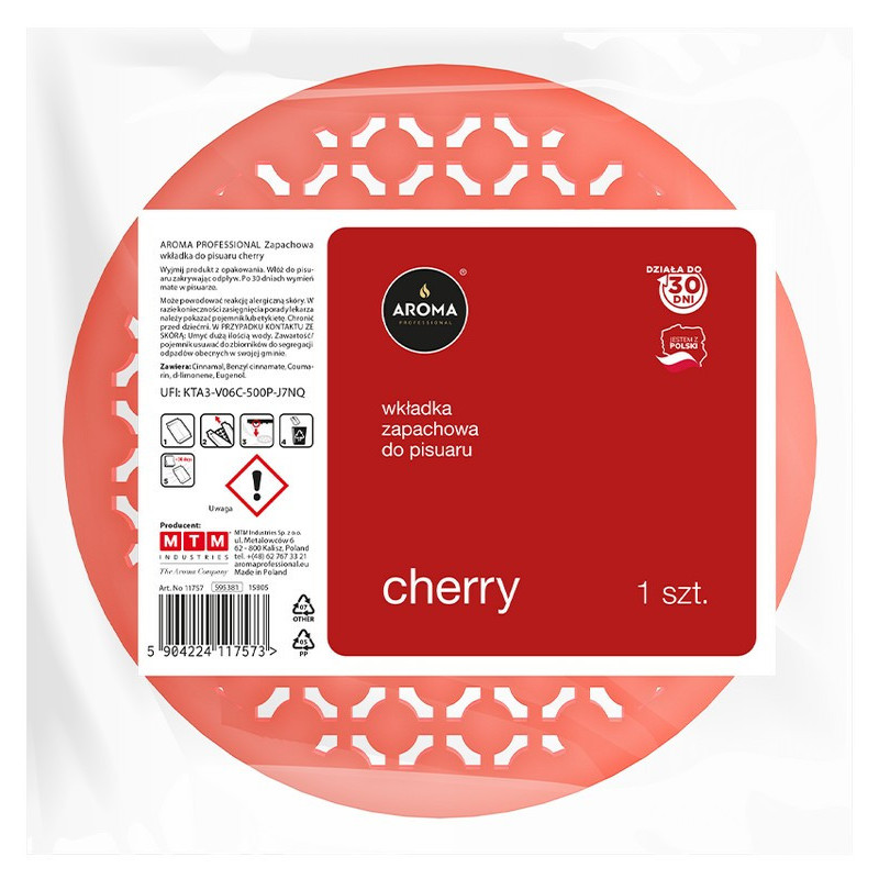 AROMA PROFESSIONAL Wkładka do pisuaru WIŚNIA 1szt. wkładka enzymatyczna v-screen