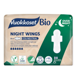 Vuokkoset BIO Podpaski ze Skrzydełkami na noc 9szt