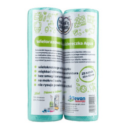Mix'n Clean Wielorazowe ściereczki AQUA Zielone