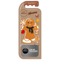 AROMA CAR MANNY - BOY GINGERBREAD CIASTEK Odświeżacz do samochodu polimer