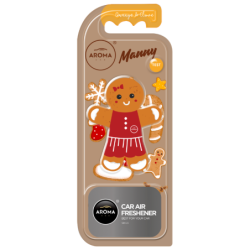 AROMA CAR MANNY - GIRL ORANGE&CLOVES Odświeżacz do samochodu polimer