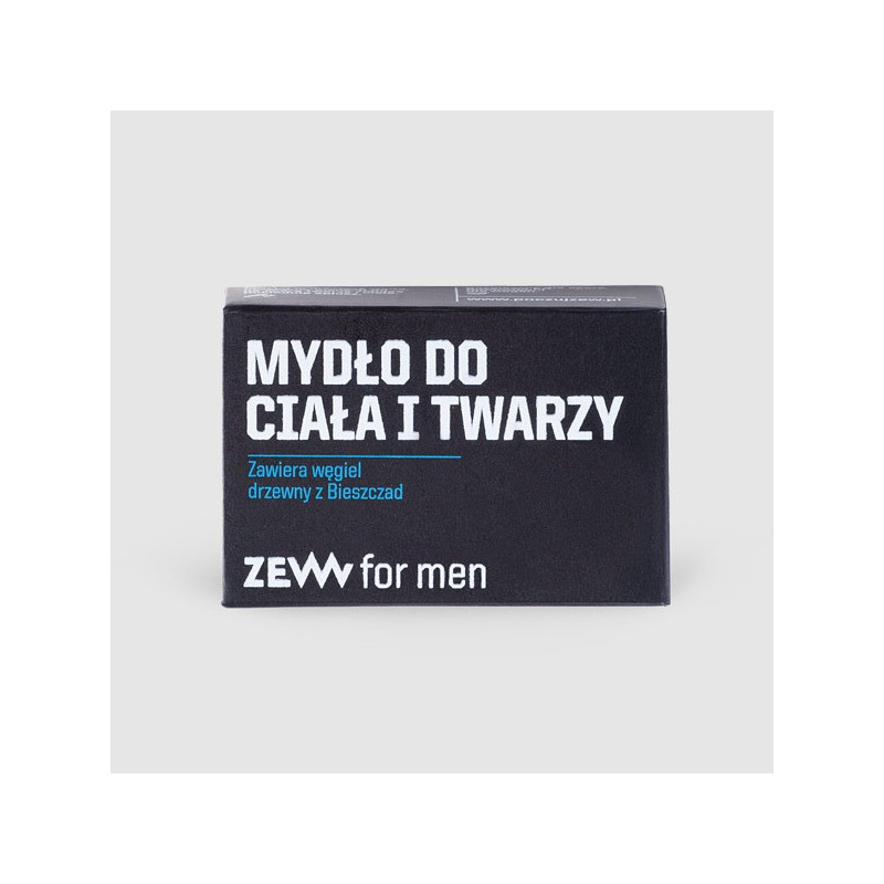 ZEW for men Mydło do Ciała i Twarzy z węglem drzew